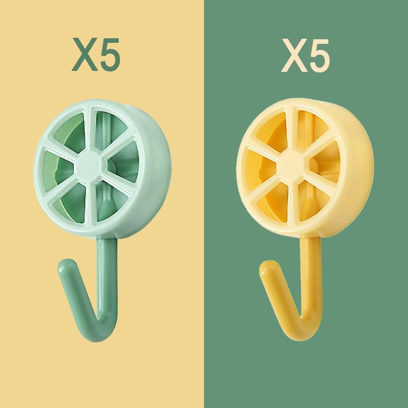 10PCS Strong Self-Adhesive Wall Hooks – No Drilling Needed