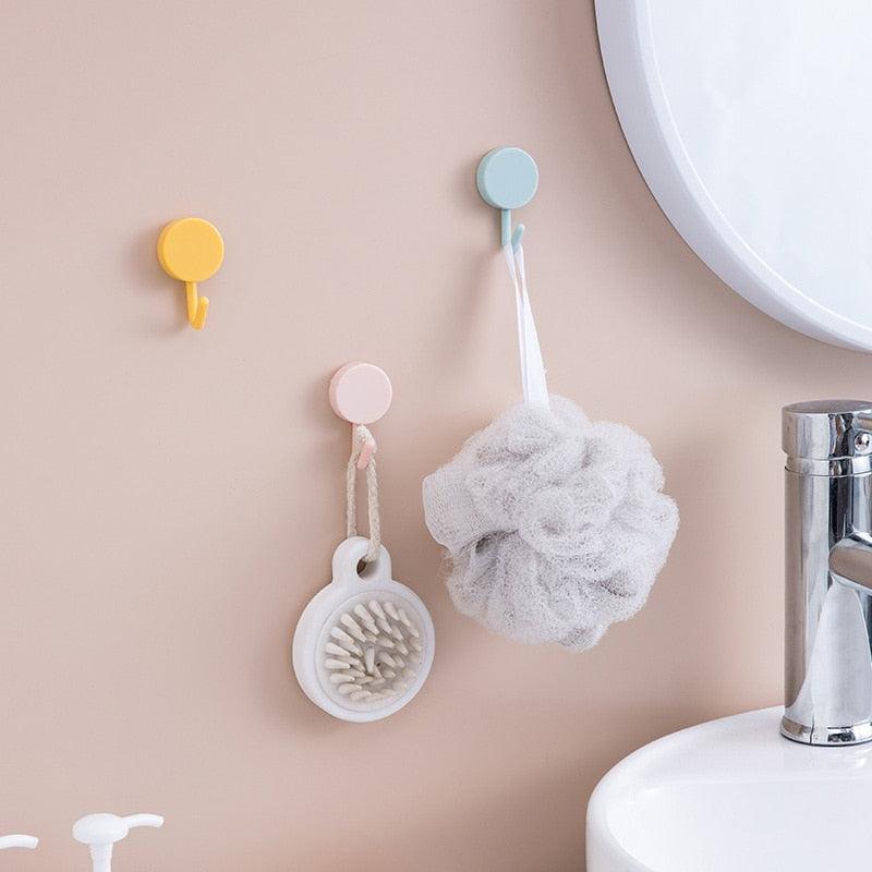 10PCS Strong Self-Adhesive Wall Hooks – No Drilling Needed