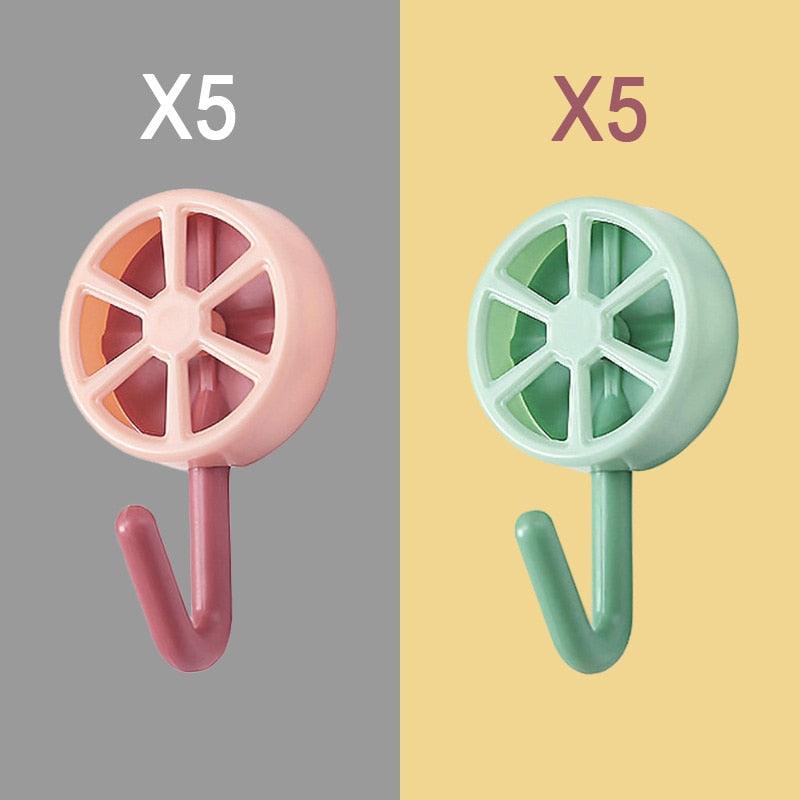 10PCS Strong Self-Adhesive Wall Hooks – No Drilling Needed