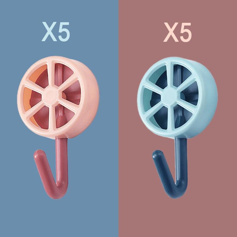 10PCS Strong Self-Adhesive Wall Hooks – No Drilling Needed