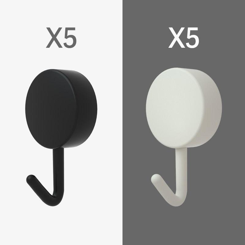 10PCS Strong Self-Adhesive Wall Hooks – No Drilling Needed