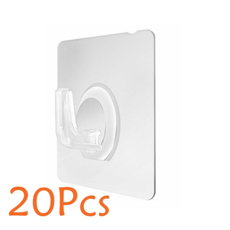 Punch-Free Wall Storage Hooks for Power Plugs – 5/10/20 Pcs