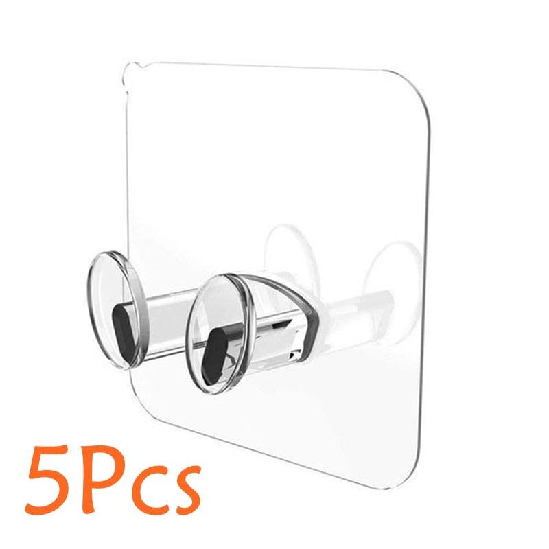 Punch-Free Wall Storage Hooks for Power Plugs – 5/10/20 Pcs