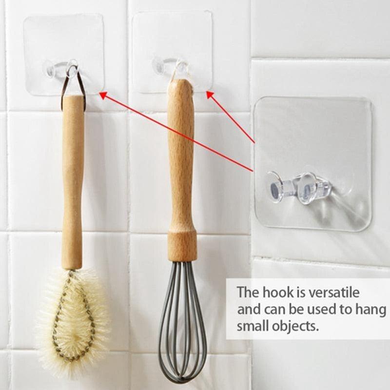 Punch-Free Wall Storage Hooks for Power Plugs – 5/10/20 Pcs