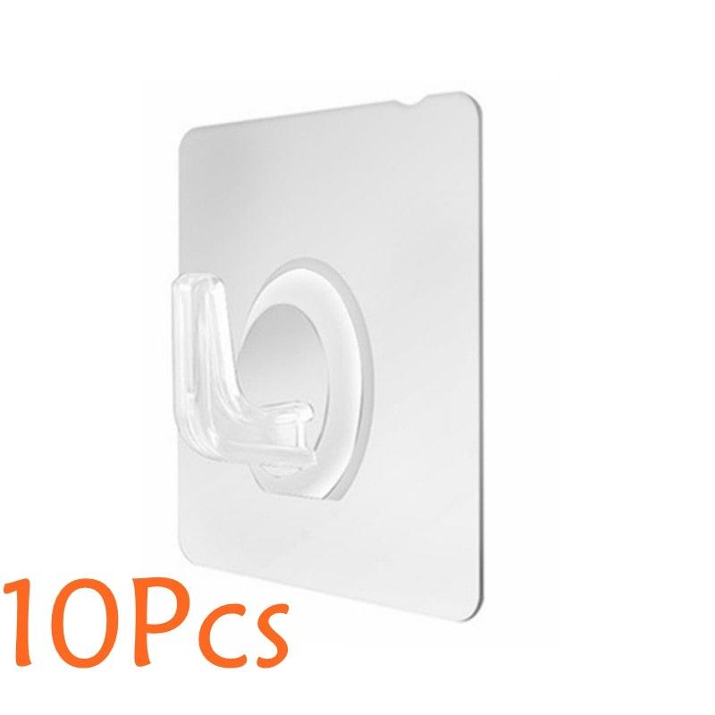 Punch-Free Wall Storage Hooks for Power Plugs – 5/10/20 Pcs