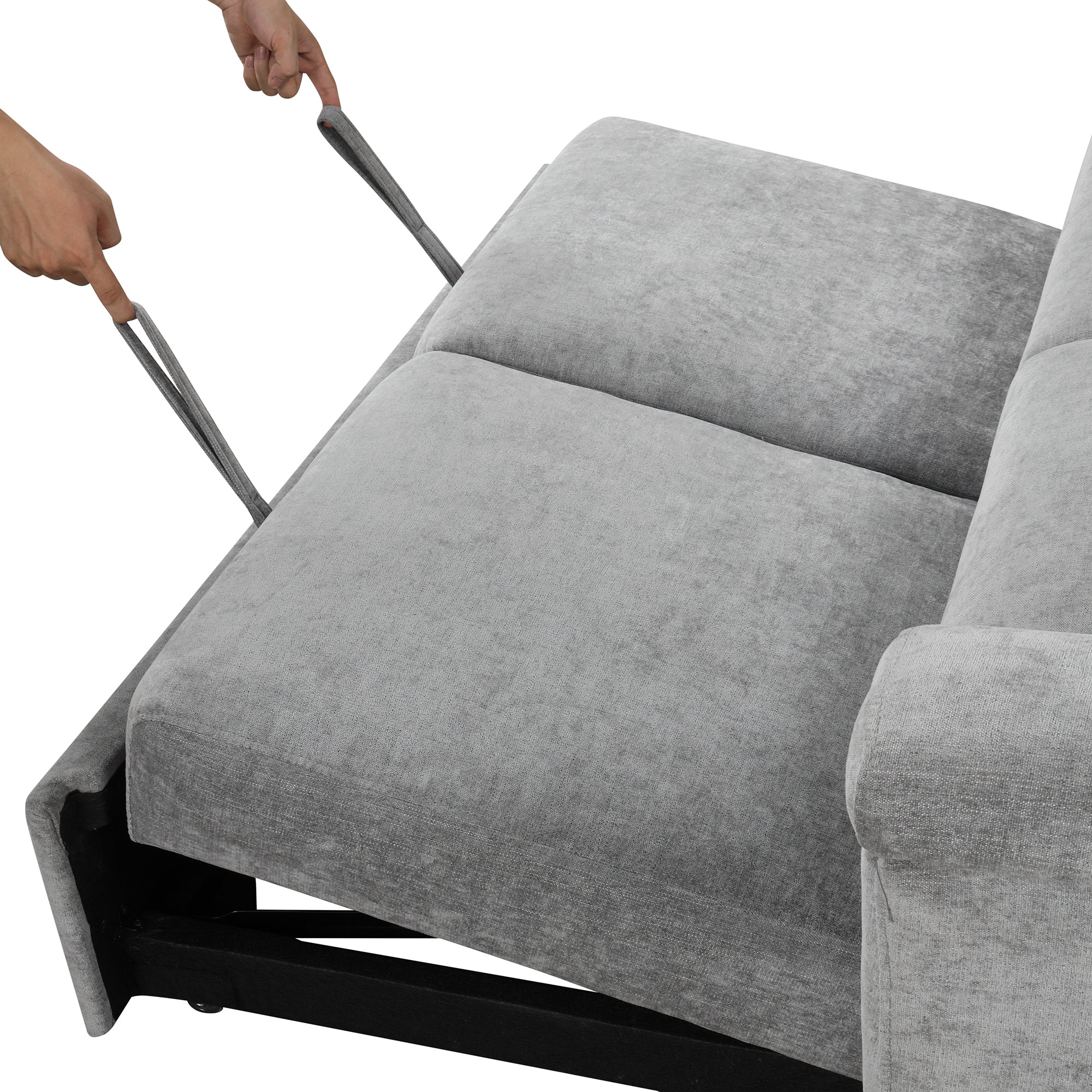 Convertible Soft Cushion Sofa Pull-Out Bed for Two