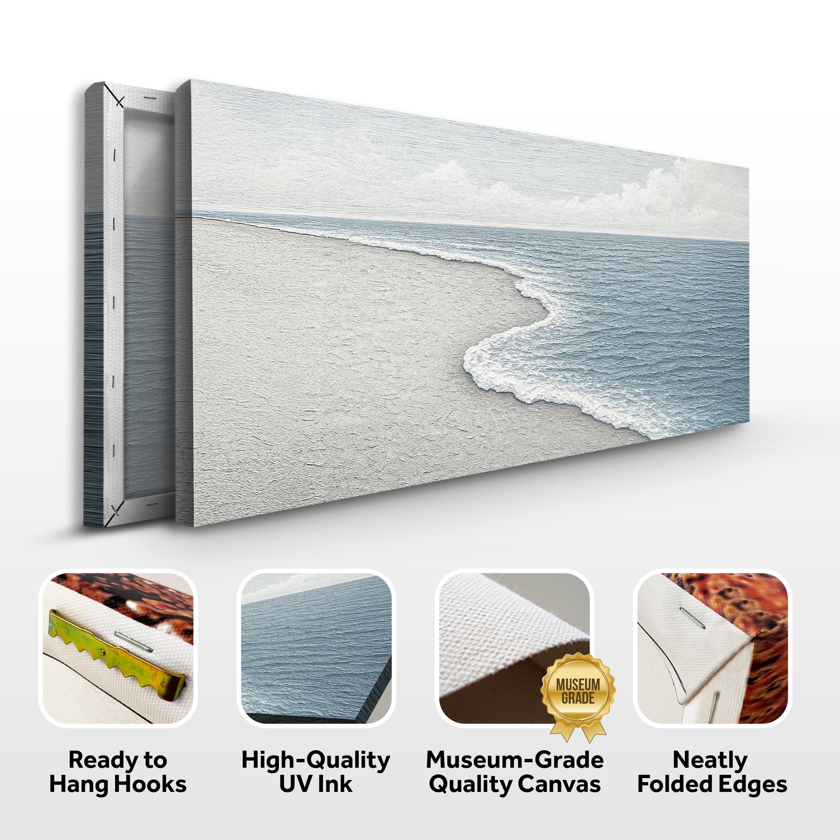 Abstract Beach Shore Wall Art