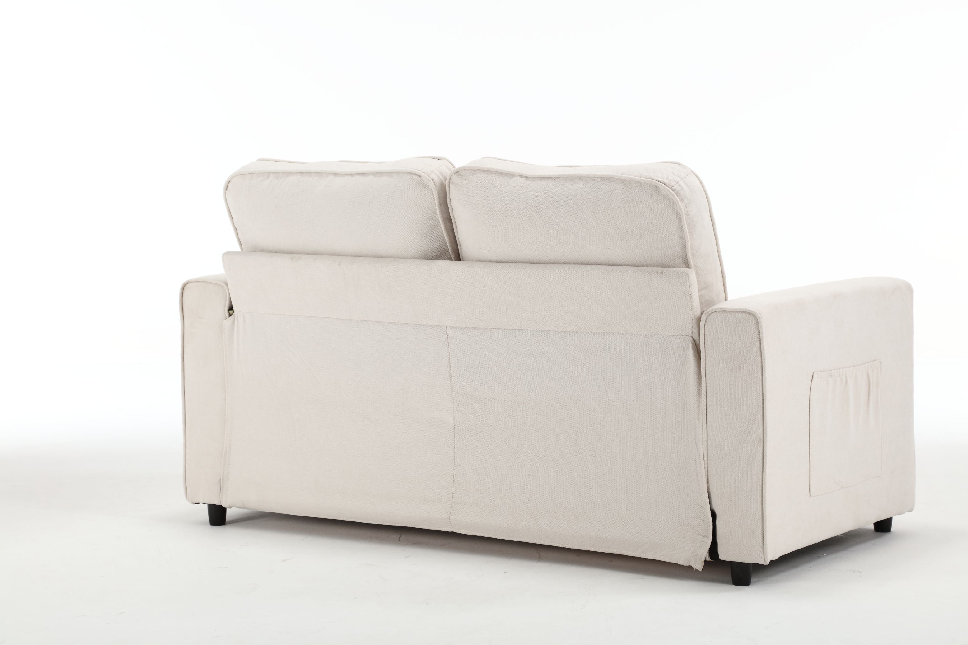 3-Fold Convertible Futon Sofa Bed Space-Saving Loveseat