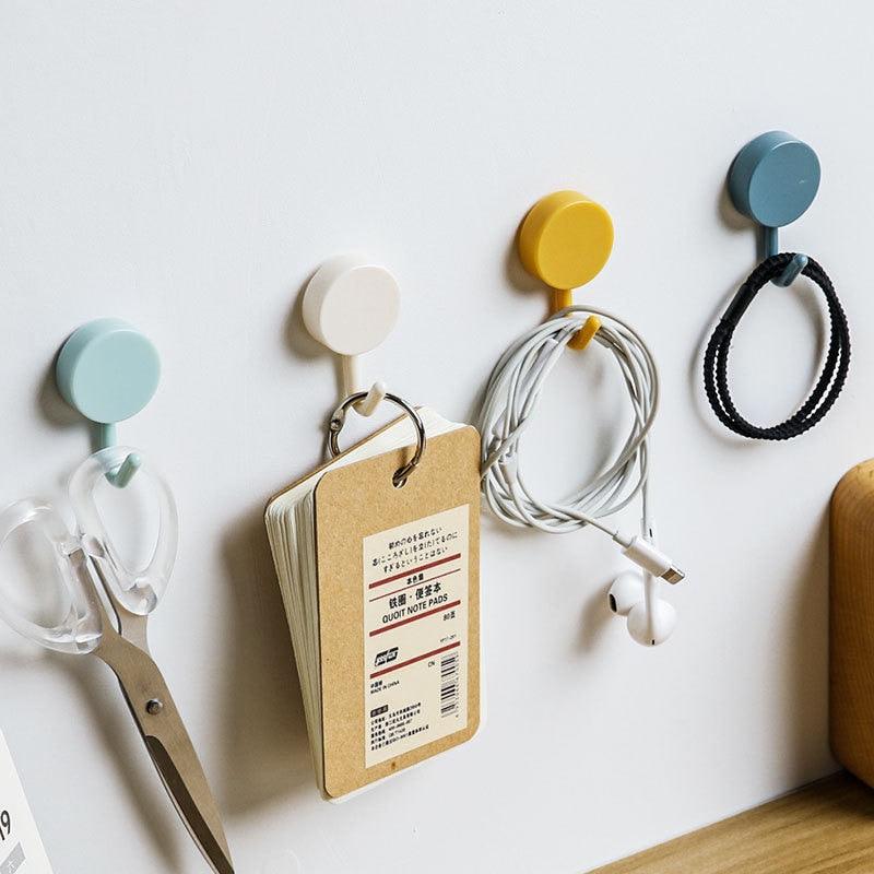 10PCS Strong Self-Adhesive Wall Hooks – No Drilling Needed
