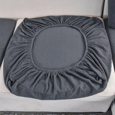 Solid Color Sofa Slipcover Elastic Furniture Protector Soft Finish