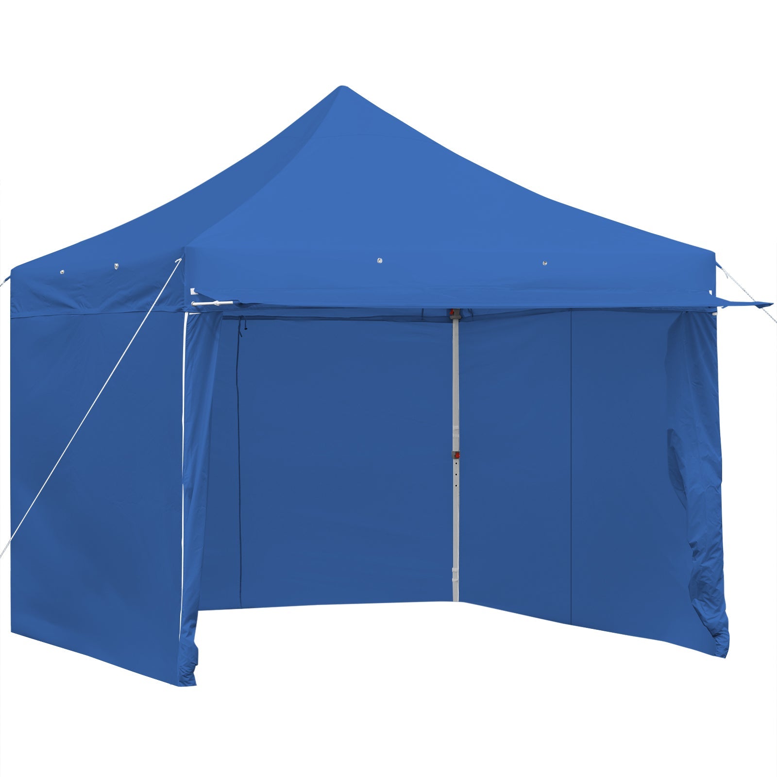 10×10 Ft Pop-Up Gazebo with 5 Removable Sidewalls & Awning – Blue