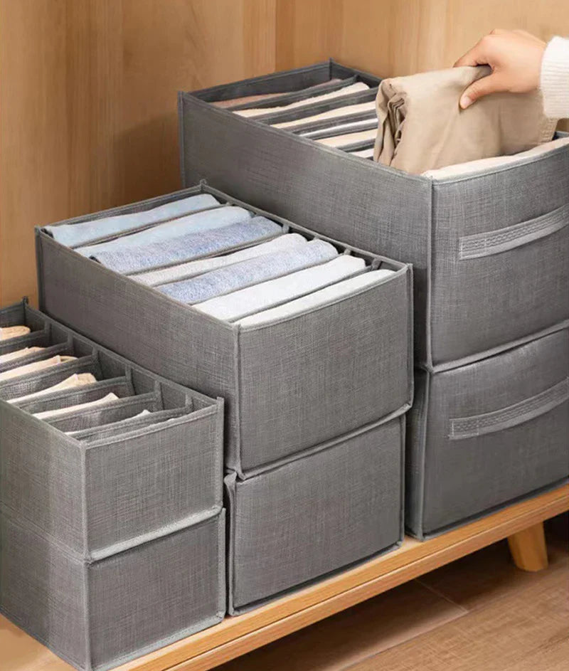 Underwear & Bra Storage Box with Divider for Wardrobe