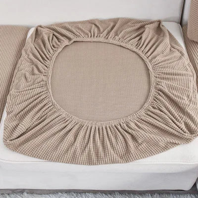 Solid Color Sofa Slipcover Elastic Furniture Protector Soft Finish
