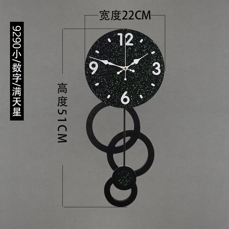 Fancy Minimalist Modern Luxury Wall Clock for Home Interior