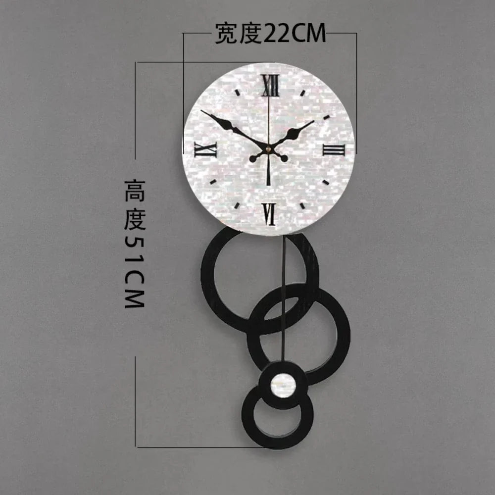 Fancy Minimalist Modern Luxury Wall Clock for Home Interior