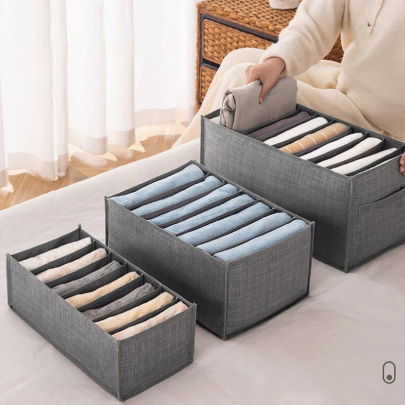 Underwear & Bra Storage Box with Divider for Wardrobe