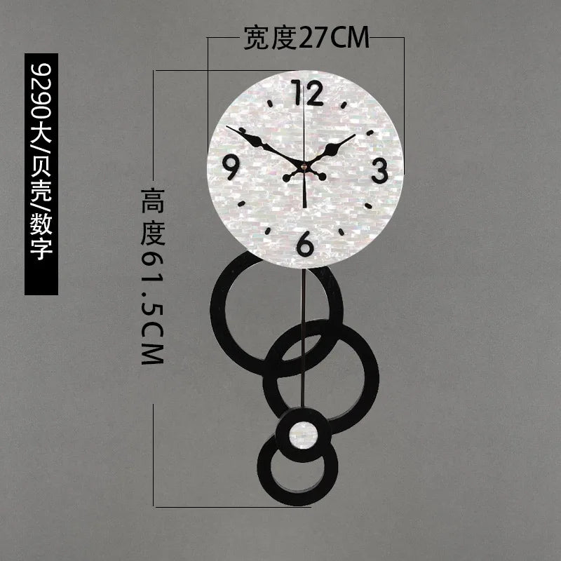 Fancy Minimalist Modern Luxury Wall Clock for Home Interior