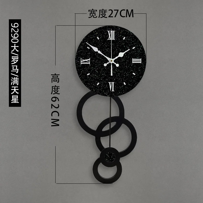 Fancy Minimalist Modern Luxury Wall Clock for Home Interior