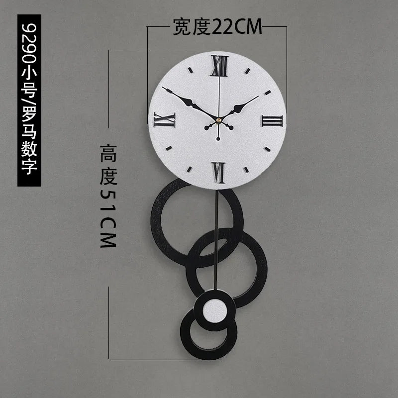 Fancy Minimalist Modern Luxury Wall Clock for Home Interior