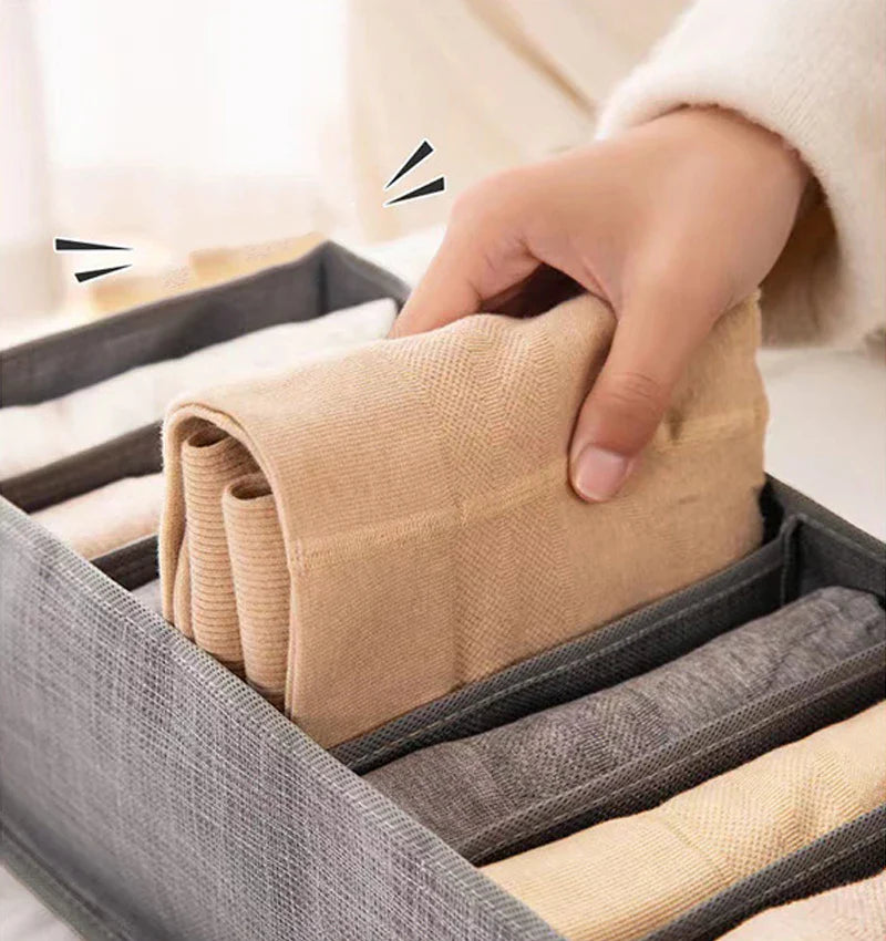 Underwear & Bra Storage Box with Divider for Wardrobe