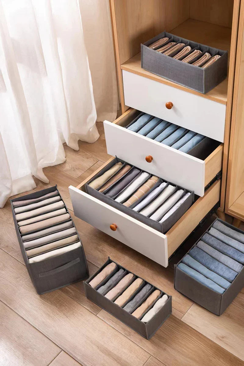 Underwear & Bra Storage Box with Divider for Wardrobe
