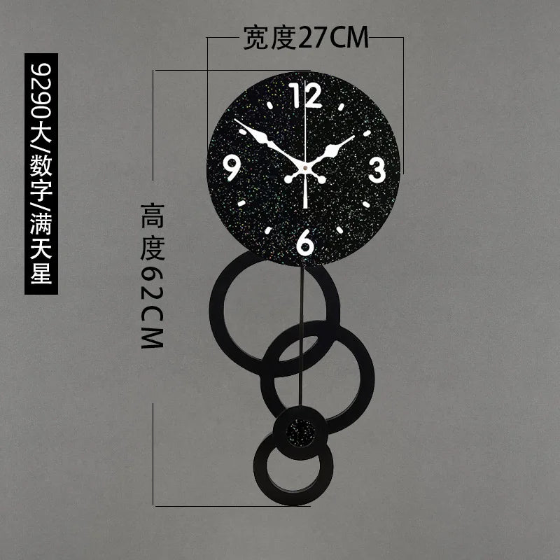 Fancy Minimalist Modern Luxury Wall Clock for Home Interior