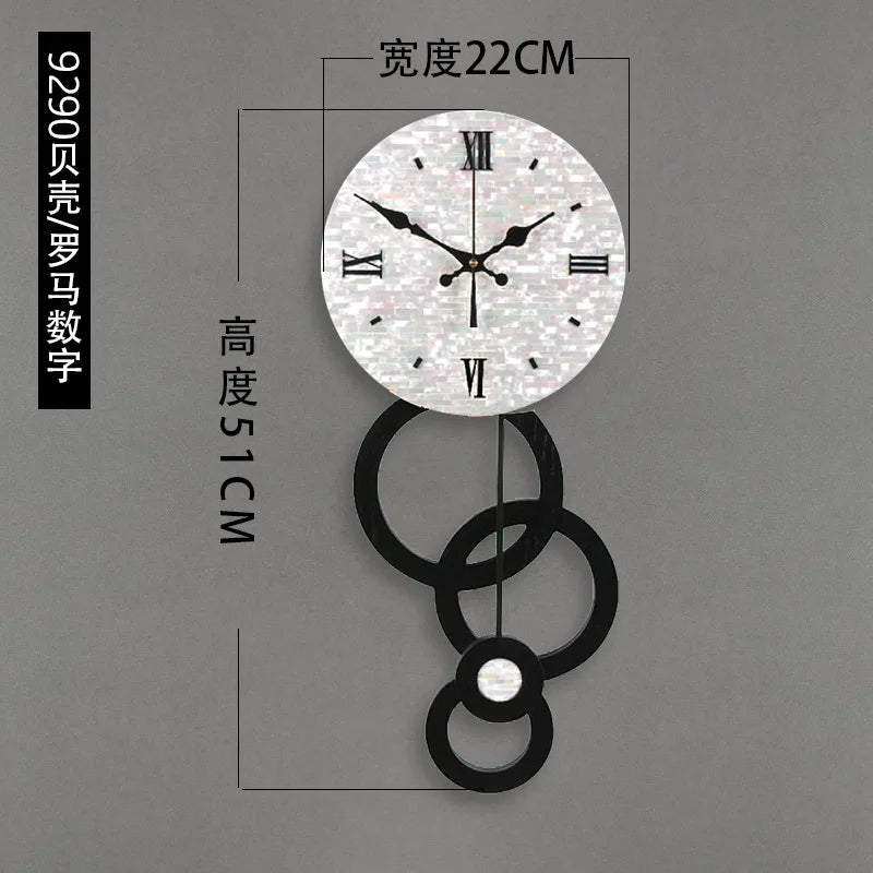 Fancy Minimalist Modern Luxury Wall Clock for Home Interior