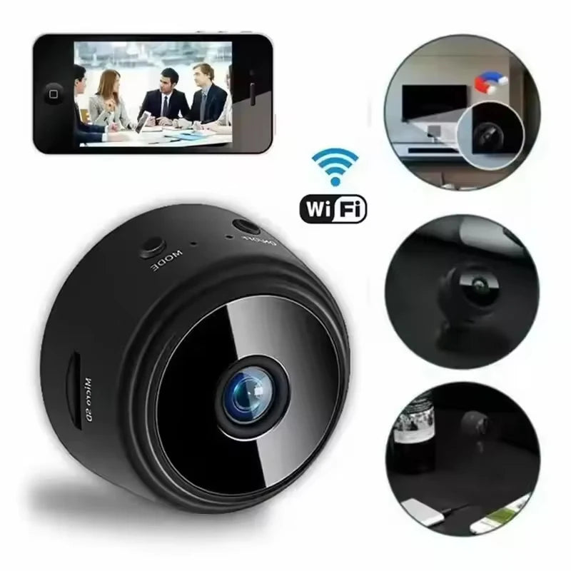 A9 Mini WiFi Security Camera – Wireless HD Video Surveillance IP Camera with Night Vision & Motion Detection for Home Monitoring