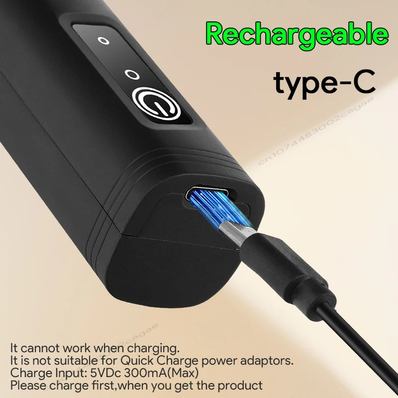 Electric Milk Frother & Egg Beater – USB Type-C Rechargeable 3-Speed Mini Handheld Foam Maker Coffee Whisk for Latte, Cappuccino & Cooking