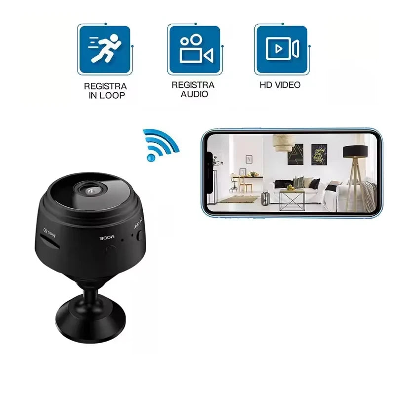 A9 Mini WiFi Security Camera – Wireless HD Video Surveillance IP Camera with Night Vision & Motion Detection for Home Monitoring