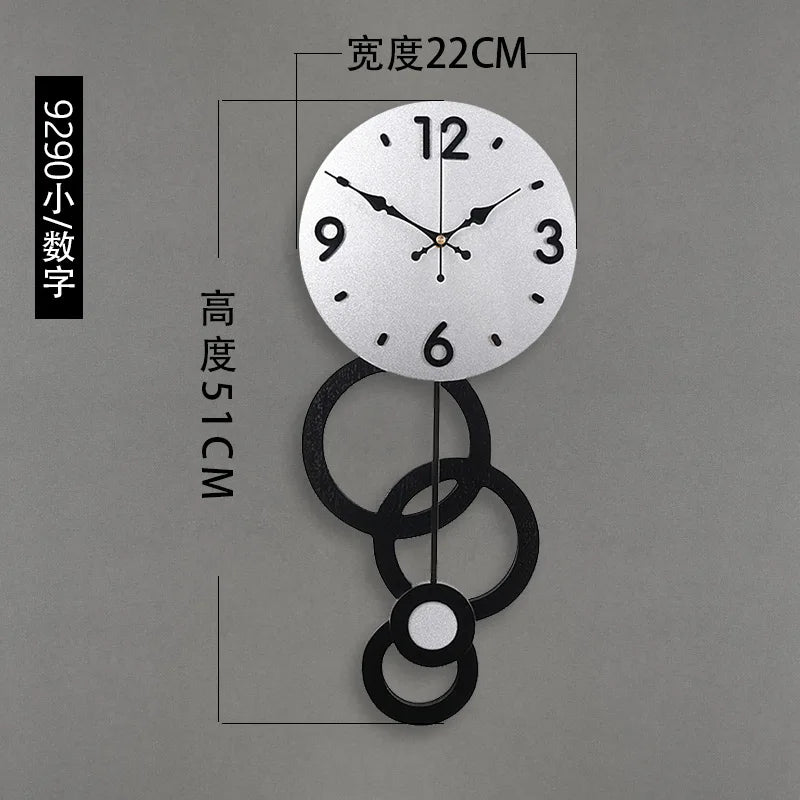 Fancy Minimalist Modern Luxury Wall Clock for Home Interior