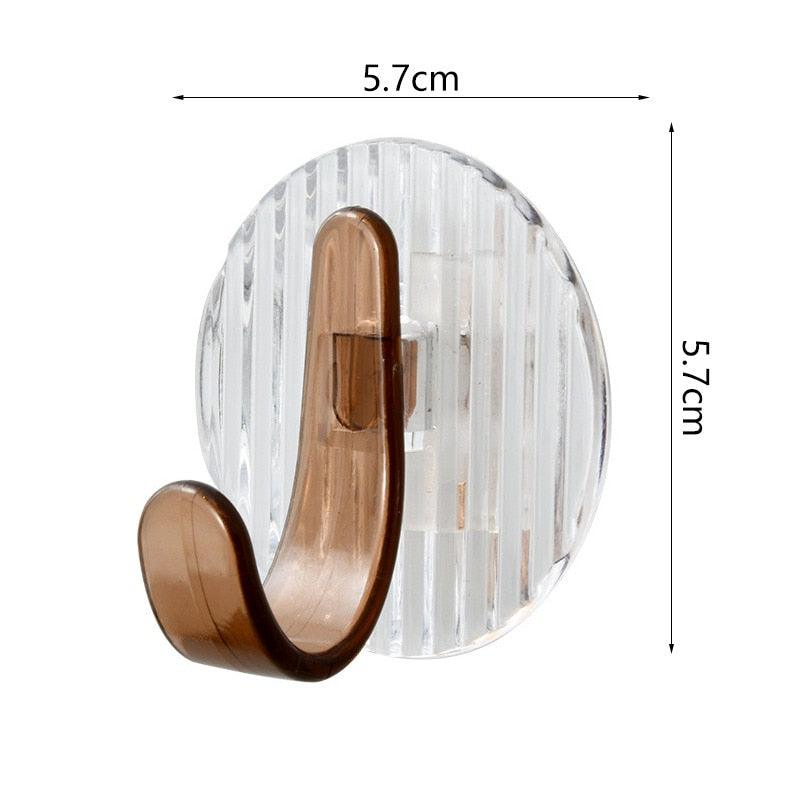 Acrylic Self-Adhesive Wall Hooks for Towels, Coats & Bags