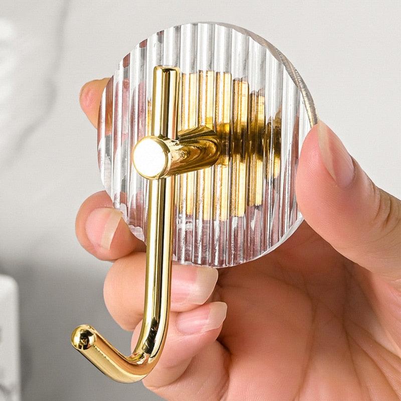 Acrylic Self-Adhesive Wall Hooks for Towels, Coats & Bags