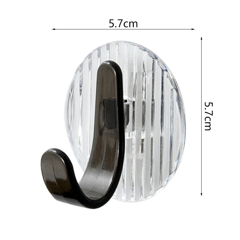 Acrylic Self-Adhesive Wall Hooks for Towels, Coats & Bags