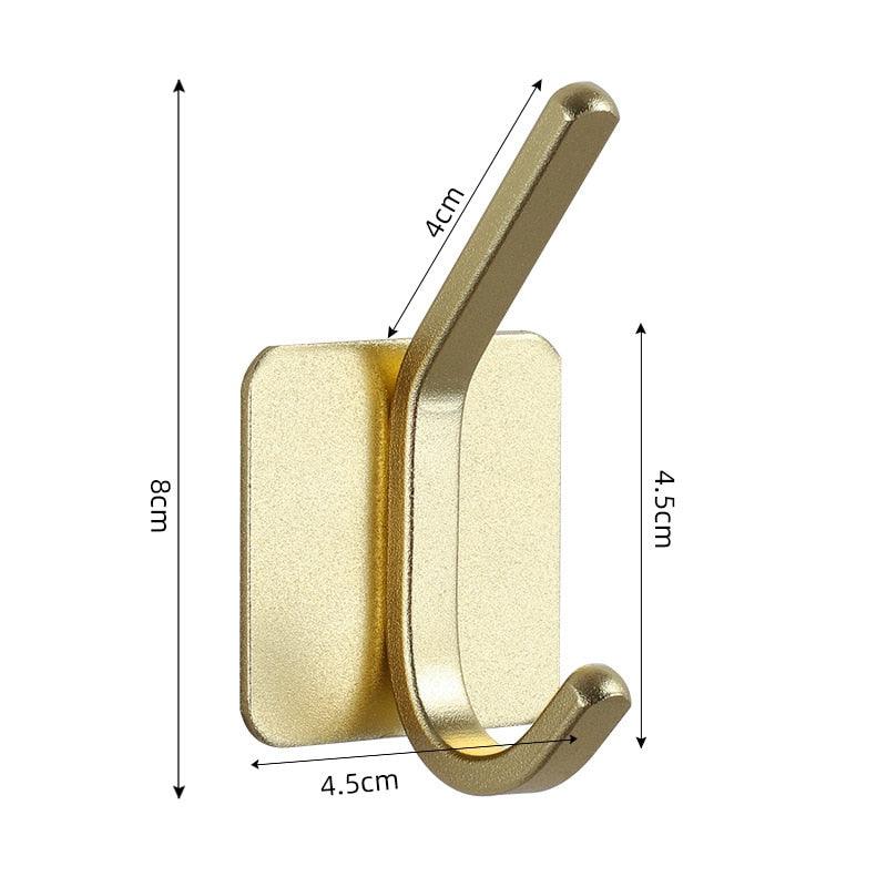 Adhesive Wall Hooks for Keys, Coats, Towels, and Bags