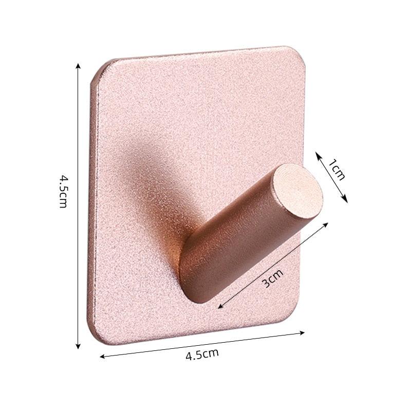 Adhesive Wall Hooks for Keys, Coats, Towels, and Bags