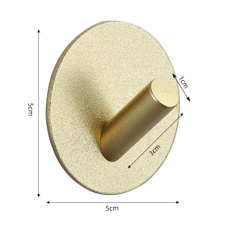 Adhesive Wall Hooks for Keys, Coats, Towels, and Bags