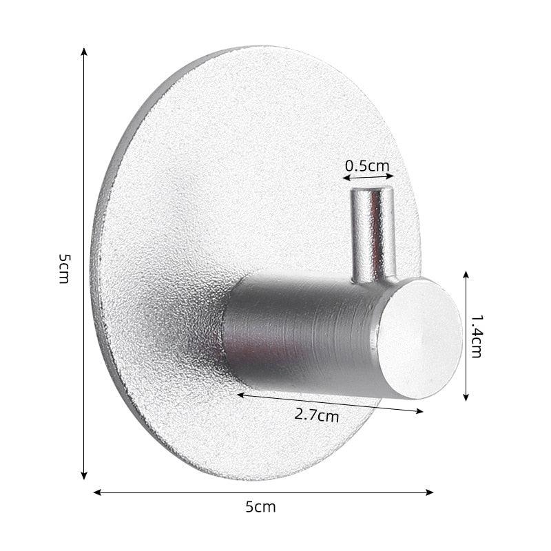Adhesive Wall Hooks for Keys, Coats, Towels, and Bags