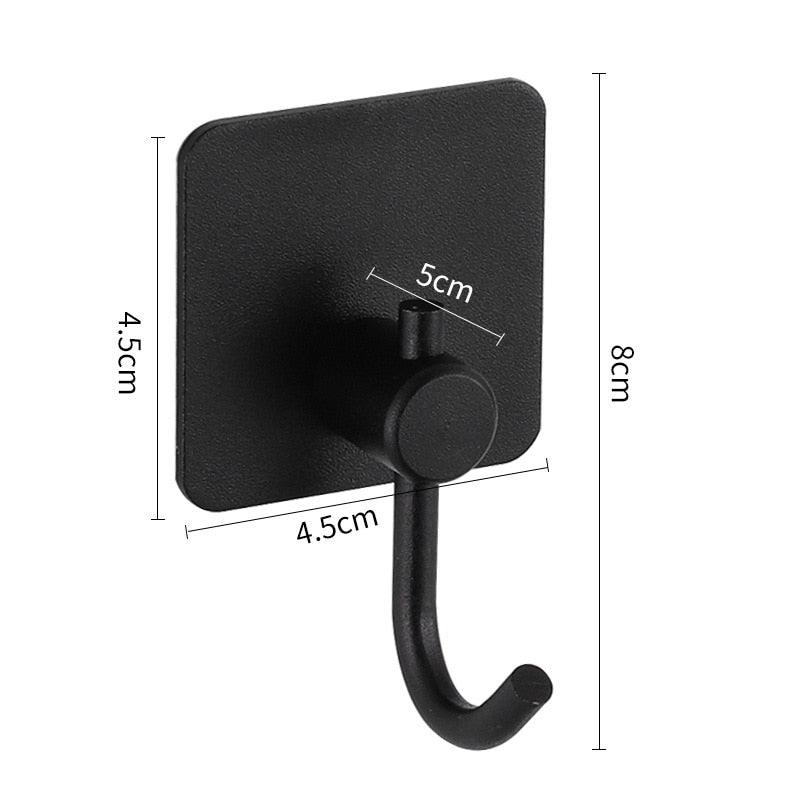Adhesive Wall Hooks for Keys, Coats, Towels, and Bags