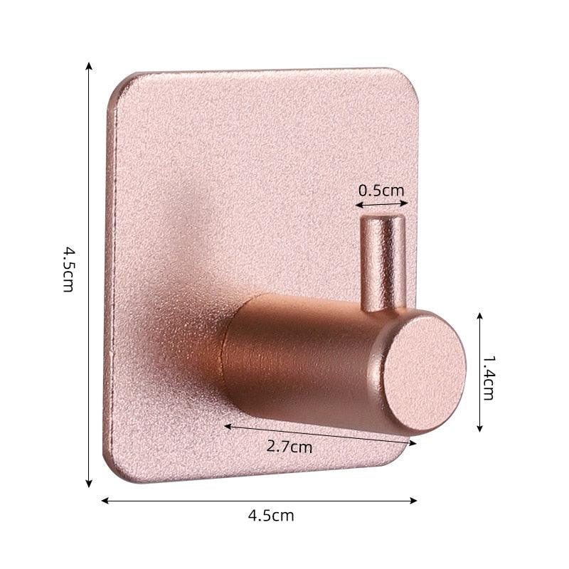 Adhesive Wall Hooks for Keys, Coats, Towels, and Bags