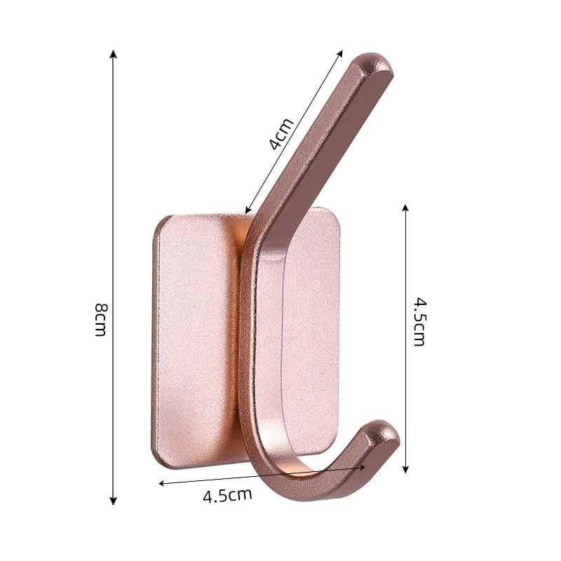Adhesive Wall Hooks for Keys, Coats, Towels, and Bags