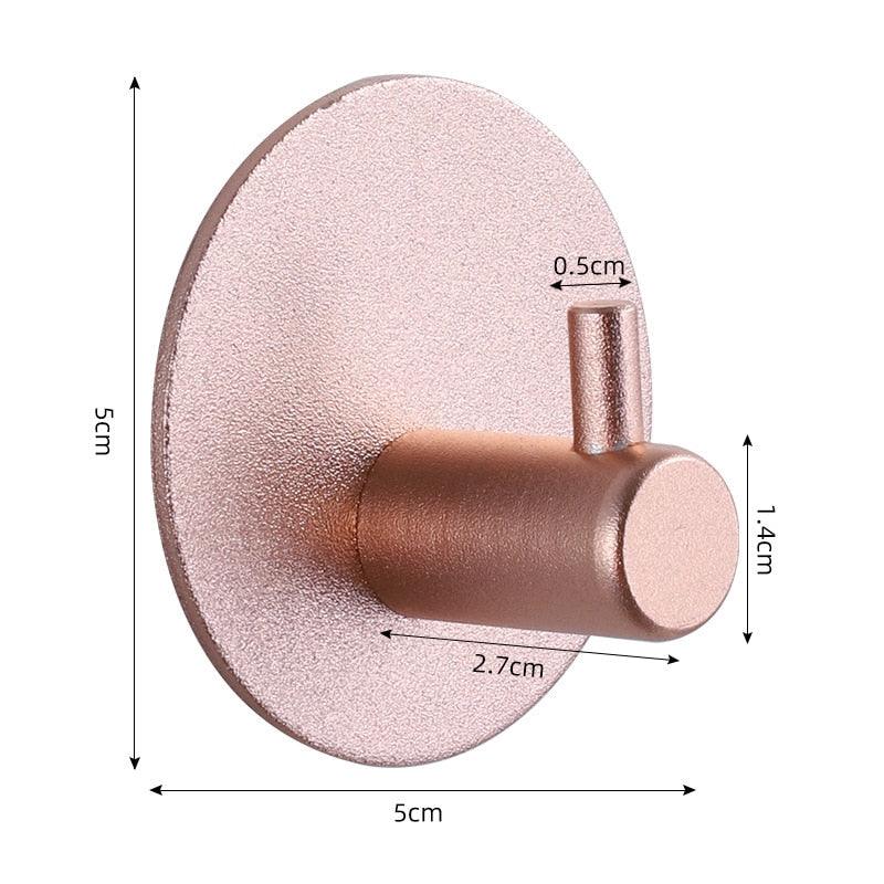 Adhesive Wall Hooks for Keys, Coats, Towels, and Bags