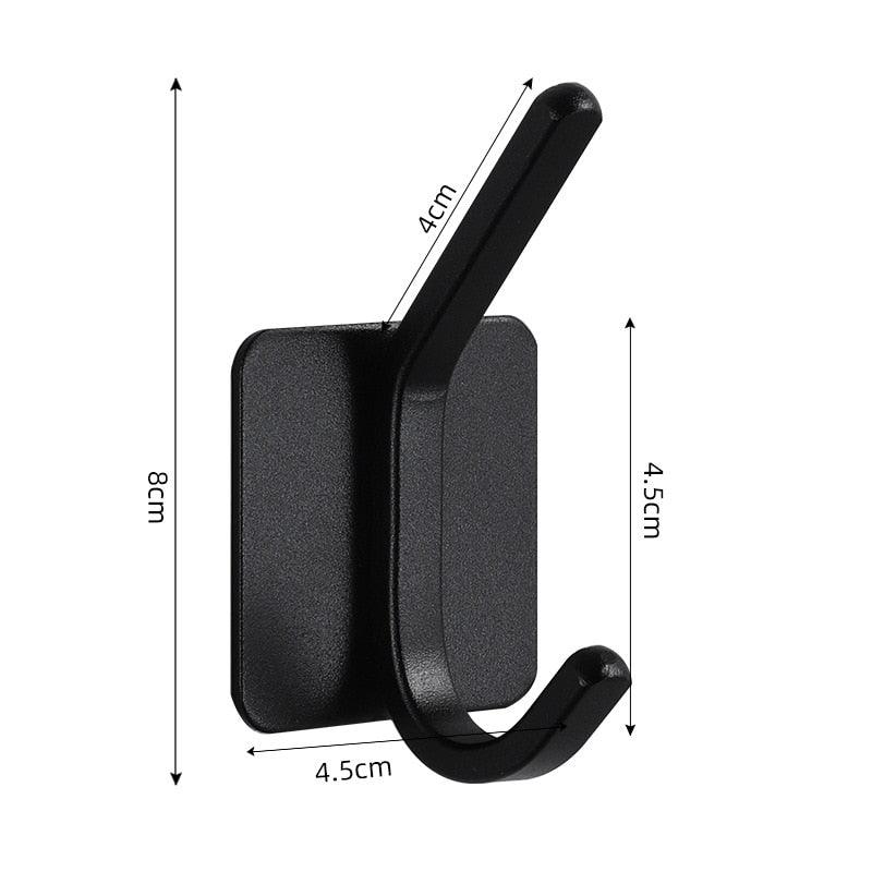 Adhesive Wall Hooks for Keys, Coats, Towels, and Bags