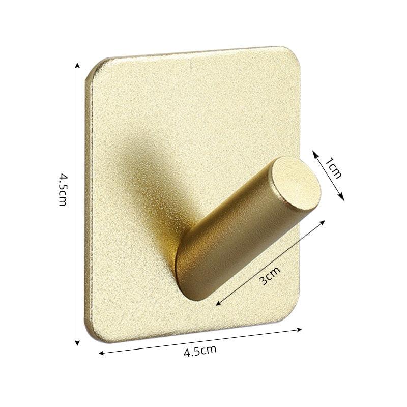 Adhesive Wall Hooks for Keys, Coats, Towels, and Bags