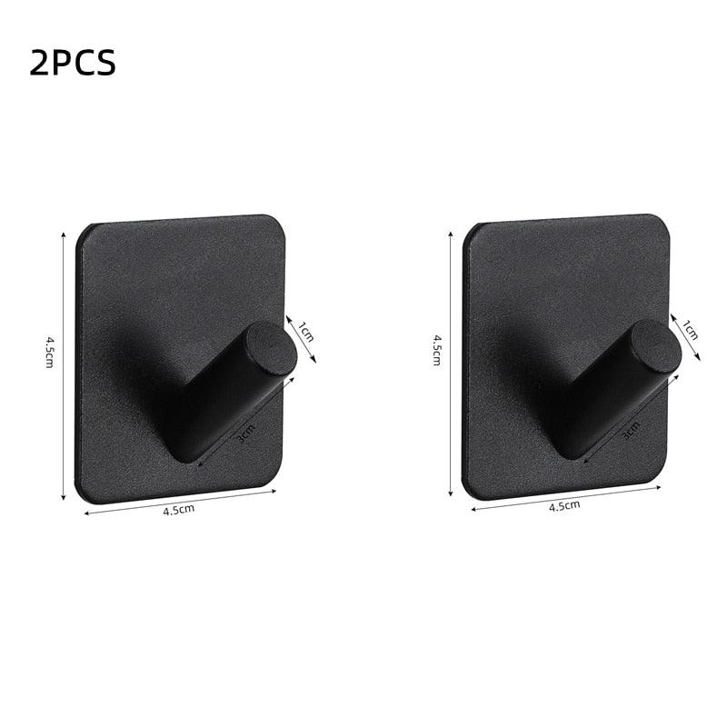 Adhesive Wall Hooks for Keys, Coats, Towels, and Bags