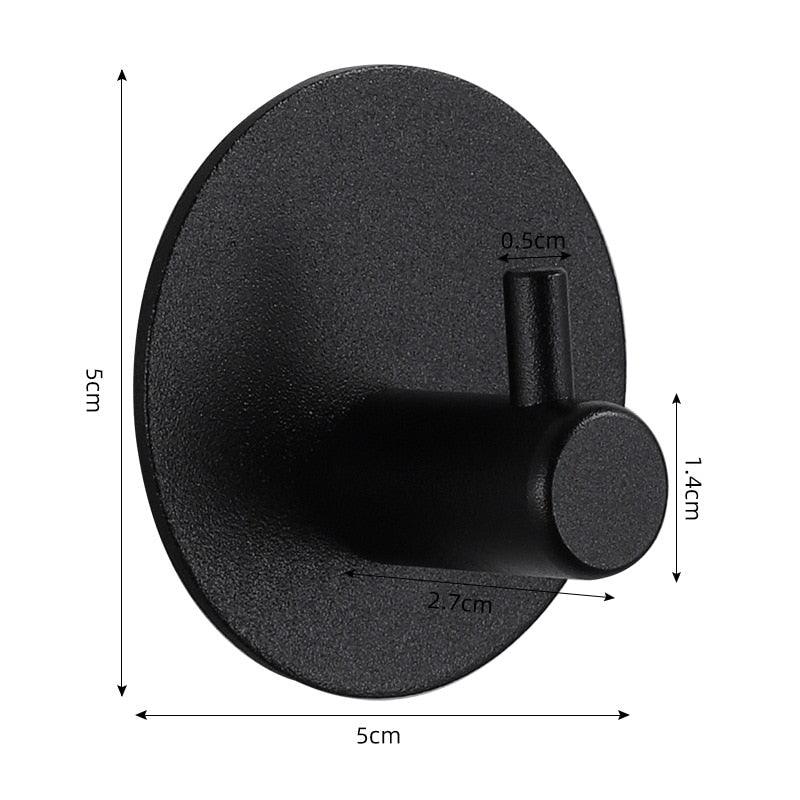 Adhesive Wall Hooks for Keys, Coats, Towels, and Bags