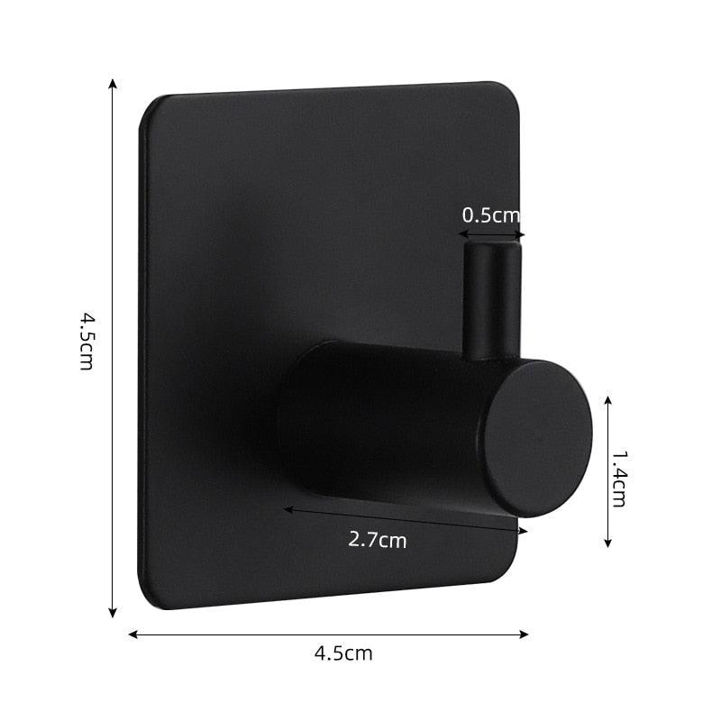 Adhesive Wall Hooks for Keys, Coats, Towels, and Bags