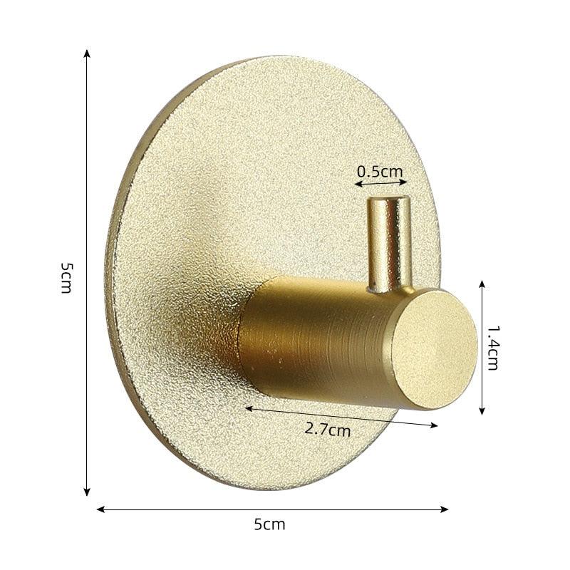 Adhesive Wall Hooks for Keys, Coats, Towels, and Bags