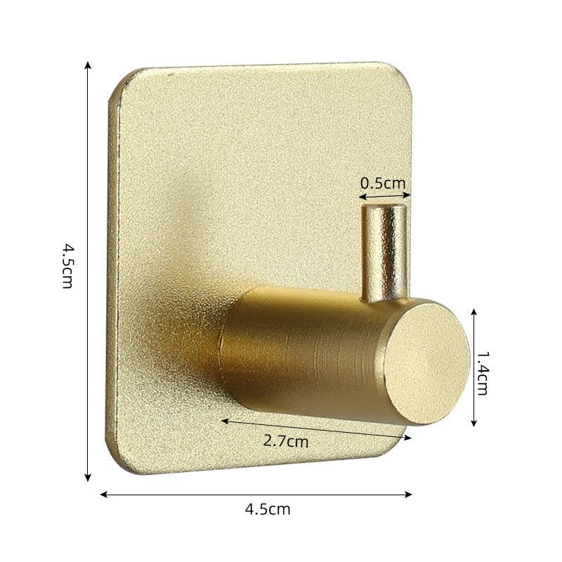 Adhesive Wall Hooks for Keys, Coats, Towels, and Bags
