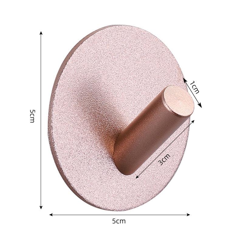 Adhesive Wall Hooks for Keys, Coats, Towels, and Bags